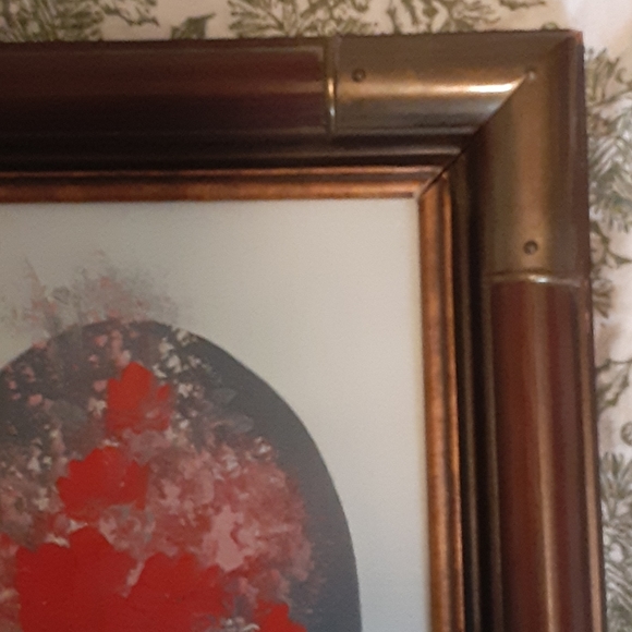 Vintage Oil on Canvas Floral - Picture 5 of 10